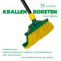 Novaliv Premium Krallenbesen mit Stiel 30cm inkl. Jumbo...