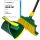 Novaliv Premium Krallenbesen mit Stiel 30cm inkl. Jumbo Kehrgarnitur, Spezialbesen gebogenen Borsten - Ideal als Gartenbesen, Kratzbesen, Kunstrasen Besen, Optimal für Camping, Straßenbesen Kehrbesen