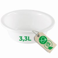 Novaliv Spülschüssel Rund 3,3L, D28 cm,...
