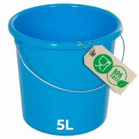 Novaliv Eimer 5L Blau mit Maßeinteilung - Putzeimer...