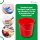 Novaliv Eimer 5L Rot mit Maßeinteilung - Putzeimer 5 Liter ⌀ 22,5 cm Praktischer Allrounder mit Skala für Haushalt & Garten ideal als Haushaltseimer, Wassereimer, Wischeimer, Bucket