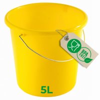 Novaliv Eimer 5L Gelb mit Maßeinteilung - Putzeimer...