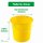 Novaliv Eimer 5L Gelb mit Maßeinteilung - Putzeimer 5 Liter ⌀ 22,5 cm Praktischer Allrounder mit Skala für Haushalt & Garten ideal als Haushaltseimer, Wassereimer, Wischeimer, Bucket