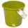 Novaliv Eimer 5L Grün mit Maßeinteilung - Putzeimer 5 Liter ⌀ 22,5 cm Praktischer Allrounder mit Skala für Haushalt & Garten ideal als Haushaltseimer, Wassereimer, Wischeimer, Bucket