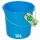 Novaliv Eimer 10L Blau mit Maßeinteilung - Putzeimer 10 Liter ⌀ 28,5 cm Praktischer Allrounder mit Skala für Haushalt & Garten ideal als Haushaltseimer, Wassereimer, Wischeimer, Bucket
