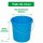 Novaliv Eimer 10L Blau mit Maßeinteilung - Putzeimer 10 Liter ⌀ 28,5 cm Praktischer Allrounder mit Skala für Haushalt & Garten ideal als Haushaltseimer, Wassereimer, Wischeimer, Bucket