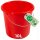 Novaliv Eimer 10L Rot mit Maßeinteilung - Putzeimer 10 Liter ⌀ 28,5 cm Praktischer Allrounder mit Skala für Haushalt & Garten ideal als Haushaltseimer, Wassereimer, Wischeimer, Bucket