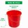 Novaliv Eimer 10L Rot mit Maßeinteilung - Putzeimer 10 Liter ⌀ 28,5 cm Praktischer Allrounder mit Skala für Haushalt & Garten ideal als Haushaltseimer, Wassereimer, Wischeimer, Bucket