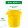 Novaliv Eimer 10L Gelb mit Maßeinteilung - Putzeimer 10 Liter ⌀ 28,5 cm Praktischer Allrounder mit Skala für Haushalt & Garten ideal als Haushaltseimer, Wassereimer, Wischeimer, Bucket
