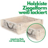 Novaliv Holzkiste Vintage Weiß 30 x 25 x 8 cm Alte...