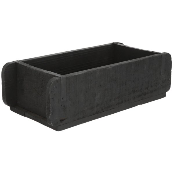 Novaliv Holzkiste Vintage Schwarz 30 x 15 x 10 cm Alte Ziegelform Holz EIN KAMMER Allzweckkiste aus recyceltem Altholz Jede Form EIN Unikat - Geschenkkiste
