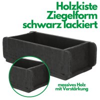 Novaliv Holzkiste Vintage Schwarz 30 x 15 x 10 cm Alte Ziegelform Holz EIN KAMMER Allzweckkiste aus recyceltem Altholz Jede Form EIN Unikat - Geschenkkiste