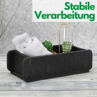 Novaliv Holzkiste Vintage Schwarz 30 x 15 x 10 cm Alte Ziegelform Holz EIN KAMMER Allzweckkiste aus recyceltem Altholz Jede Form EIN Unikat - Geschenkkiste