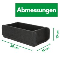 Novaliv Holzkiste Vintage Schwarz 30 x 15 x 10 cm Alte Ziegelform Holz EIN KAMMER Allzweckkiste aus recyceltem Altholz Jede Form EIN Unikat - Geschenkkiste