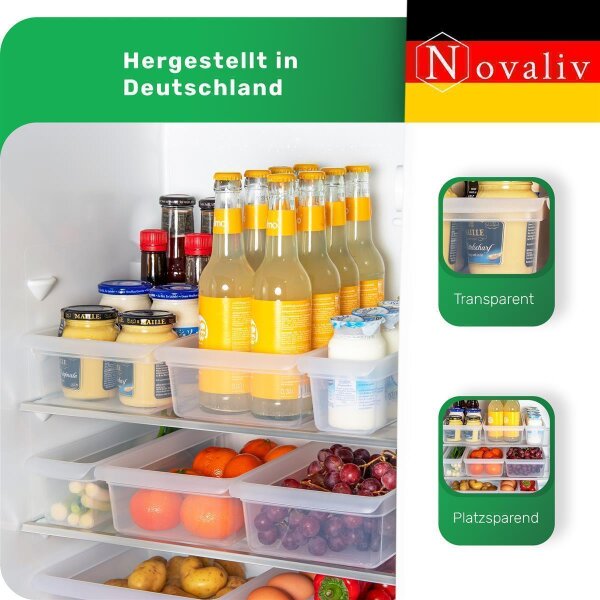 Novaliv Kühlschrank Organizer BPA-frei – Küchenordnung Made in German, 12,34 €