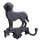 Novaliv Gusseiserne Haken Hund mit 2 Haken 16,5x4x16 cm einfache Montage stabil sicher ideal für Wand- und Decken-Dekoration Garderobe Vintage Stil robust langlebig und elegant perfekte Dekoration
