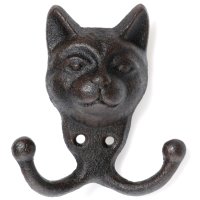 Novaliv Gusseiserne Haken Katzenkopff 10x6x12,5 cm...