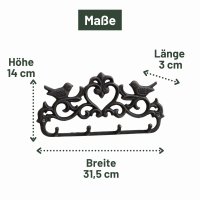 Novaliv Gusseiserne Haken Vögel mit 4 Haken...