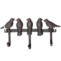 Novaliv Gusseiserne Haken Vogelrücken mit 3 Haken...