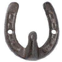 Novaliv Gusseiserne Haken Hufeisen 7x7,5x3 cm einfache...