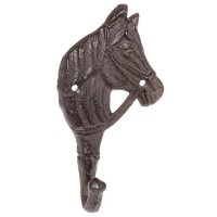 Novaliv Gusseiserne Haken Pferdekopf 17,5x9,5x4 cm...
