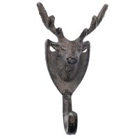 Novaliv Gusseiserne Haken Hirschkopf 11,5x5,5x4 cm...