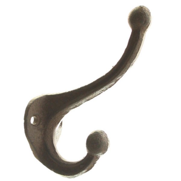 Novaliv Gusseiserne Kleiderhaken Doppelt 11x8x4 cm einfache Montage stabil sicher ideal für Wand-Dekoration Garderobe Vintage Stil robust langlebig und elegant Dekoration Kleiderhaken