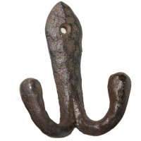 Novaliv Gusseiserne Wandhaken-Doppelhaken 10x8x4 cm...