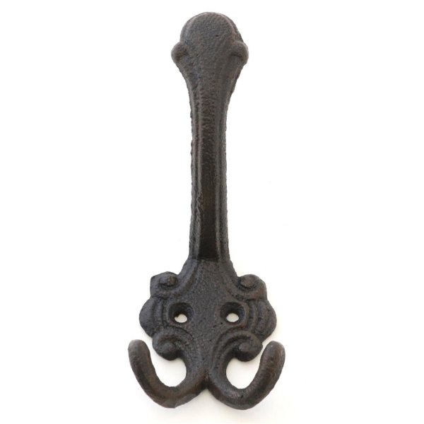 Novaliv Gusseiserne Wandhaken Garderobenhaken 14x6x7 cm einfache Montage stabil sicher ideal für Wand-Dekoration Garderobe Vintage Stil robust langlebig und elegant Dekoration Haken Kleiderhaken