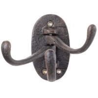Novaliv Gusseiserne Wandhaken 3-Fach 14x2x10 cm einfache...