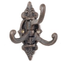 Novaliv Gusseiserne Wandhaken 3-Fach 13,5x2x13,5 cm...