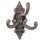 Novaliv Gusseiserne Wandhaken 3-Fach 13,5x2x13,5 cm einfache Montage stabil sicher ideal für Wand-Dekoration Garderobe Vintage Stil robust langlebig und elegant Dekoration Haken Kleiderhaken