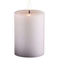 Kleine LED Stumpenkerze mit Timer weiß 7,5cm...