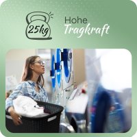 Novaliv Rattan Wäschekorb mit 4 Griffen 40L Schwarz, Wäschebox Set Wäscheeimer Wäschebehälter für Bad Wäsche Schmutzwäsche, Wäschekörbe Organizer Haushalt Zubehör Wäschetonne Sammler