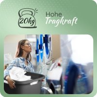 Novaliv Wäschewanne-Set 25L + 40L, Wäschebox Set Wäscheeimer Wäschebehälter für Bad Wäsche Schmutzwäsche, Wäschekörbe Wäschewanne Laundry Basket Wäschetonne Korb Sammler Box Aufbewahrung