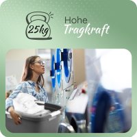 Novaliv Wäschewanne-Set 25L + 40L, Wäschebox Set Wäscheeimer Wäschebehälter für Bad Wäsche Schmutzwäsche, Wäschekörbe Wäschewanne Laundry Basket Wäschetonne Korb Sammler Box Aufbewahrung