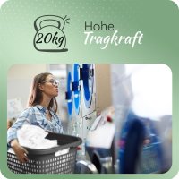 Novaliv Wäschekorb 25L + Wäschewanne 25L,...