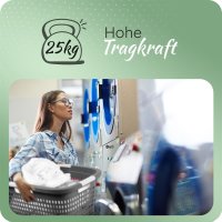 Novaliv Wäschekorb 40L + Wäschewanne 40L,...