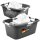 Novaliv Wäschekorb 40L + Wäschewanne 40L, Wäschebox Set Wäscheeimer Wäschebehälter für Bad Wäsche Schmutzwäsche, Wäschekörbe Wäschewanne Laundry Basket Wäschetonne Korb Sammler Box