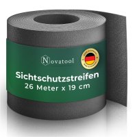 Novatool PREMIUM PP 26m Rolle Sichtschutzstreifen...
