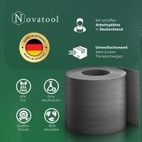 Novatool PREMIUM PP 26m Rolle Sichtschutzstreifen für Doppelstabmattenzaun Anthrazit für 10 Reihen, 1,1 mm extra stabil UV-Beständigkeit Metallzaun Sichtschutzstreifen Zaunelemente Sichtschutz Zaun