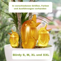 Scheurich Wasserspender Bördy M | 4er Set Lila/Grün/Transparent/Orange | 220 ml Füllmenge | Bewässerungskugel klein mit Ton Fuß | Wasserspender Pflanzen und Blumen Terrakotta Stiel