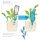 Scheurich Wasserspender Copa XL | 1x Grün | 500 ml Füllmenge | Bewässerungskugel klein mit Ton Fuß | Wasserspender Pflanzen und Blumen Terrakotta Stiel